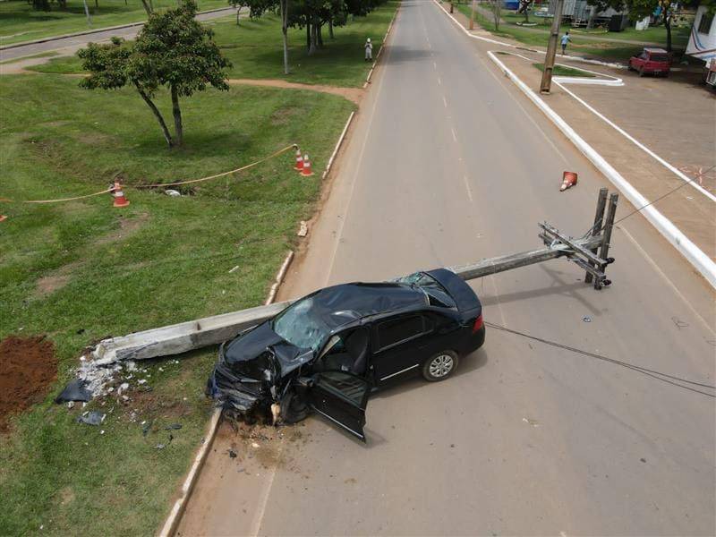 Vilhena é a cidade de Rondônia que registrou o maior número de casos de motoristas derrubando postes de energia